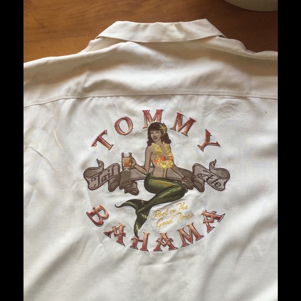 100% Silk Tommy Bahama Shirt XL